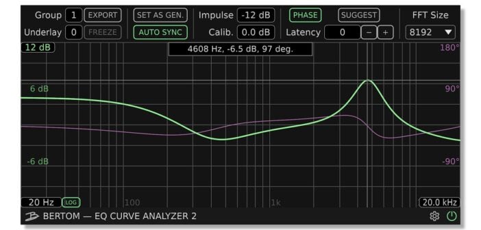 Bertom Audio EQ Curve Analyzer v2.0.0 is FREE for macOS, Windows. and Linux