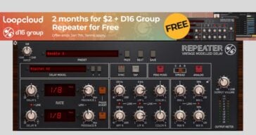 D16 Repeater Delay Plugin Is FREE With Any Loopcloud Subscription Repeater delay plugin is FREE with Loopcloud subscription until January 7