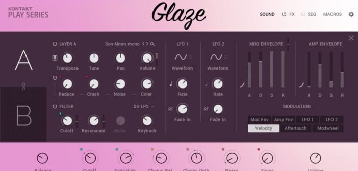 NI Glaze Vocal Instrument is FREE until January 14 for Kontakt Player