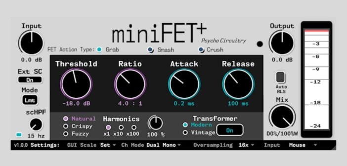 Psycho Circuitry Drops MiniFET+ Comp Plus FREE MiniFET Version
