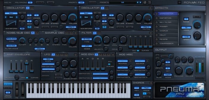 Ronan Fed Releases FREE Pneuma Pro Synthesizer For Windows Ronan Fed Releases FREE Pneuma Pro Synthesizer