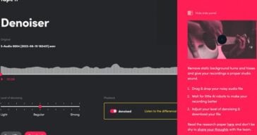 Tape It Denoiser: AI-powered studio-quality noise reduction for FREE