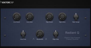 ViatorDSP Releases FREE Radiant Q Equalizer Plugin